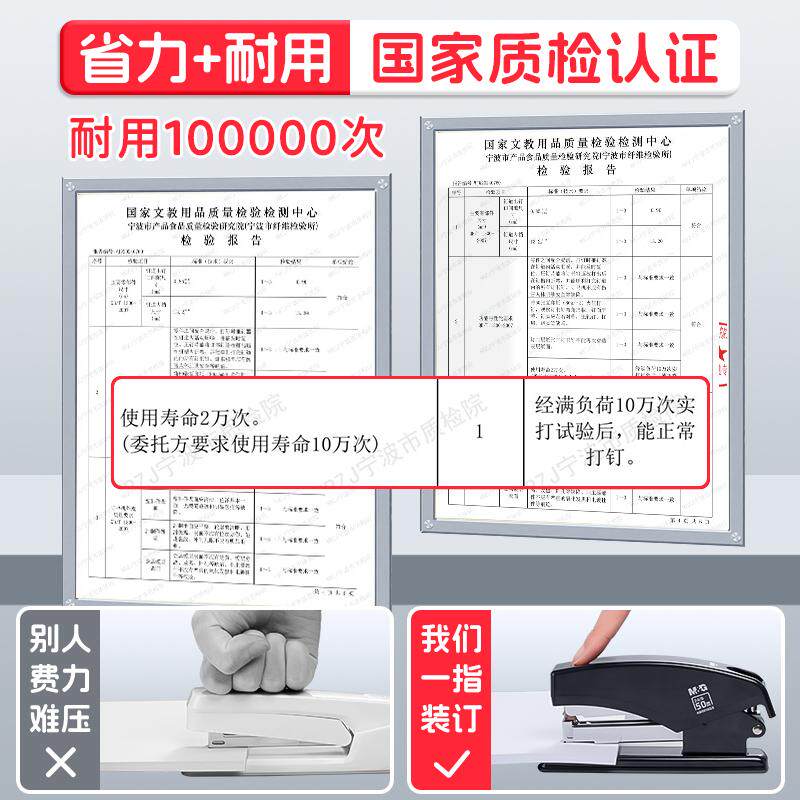 Labor-saving large-sized stapler for office use
