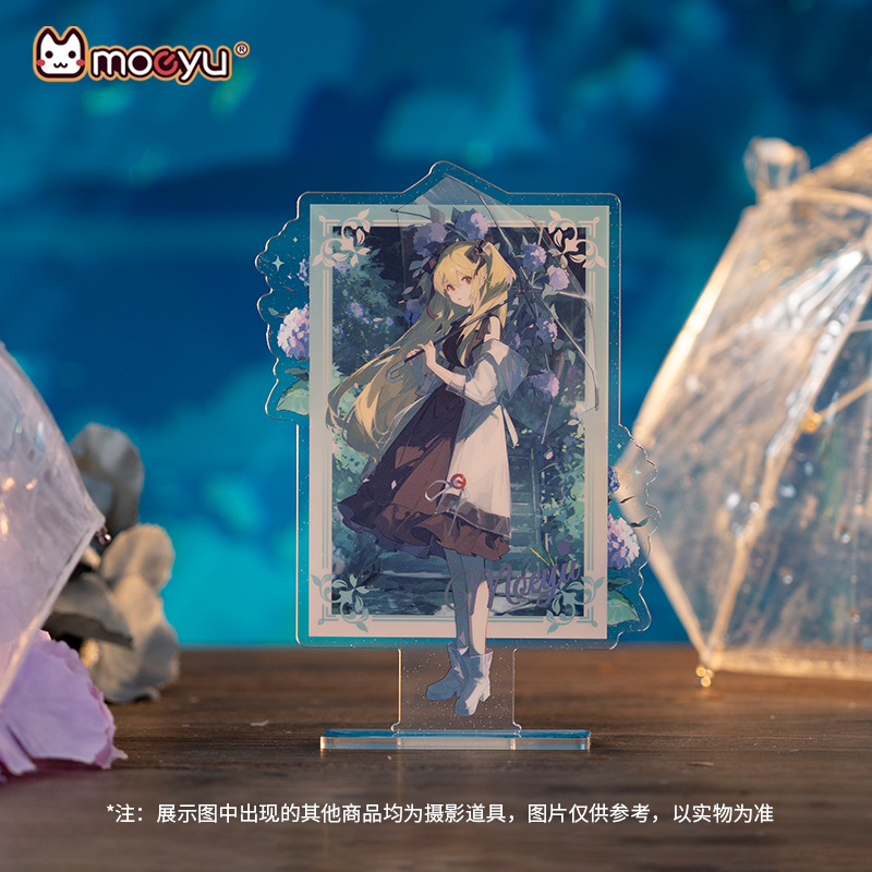 moeyu 萌羽雨中人系列动漫周边徽章拍立得亚克力挂件立牌摆件吧唧 - 图3