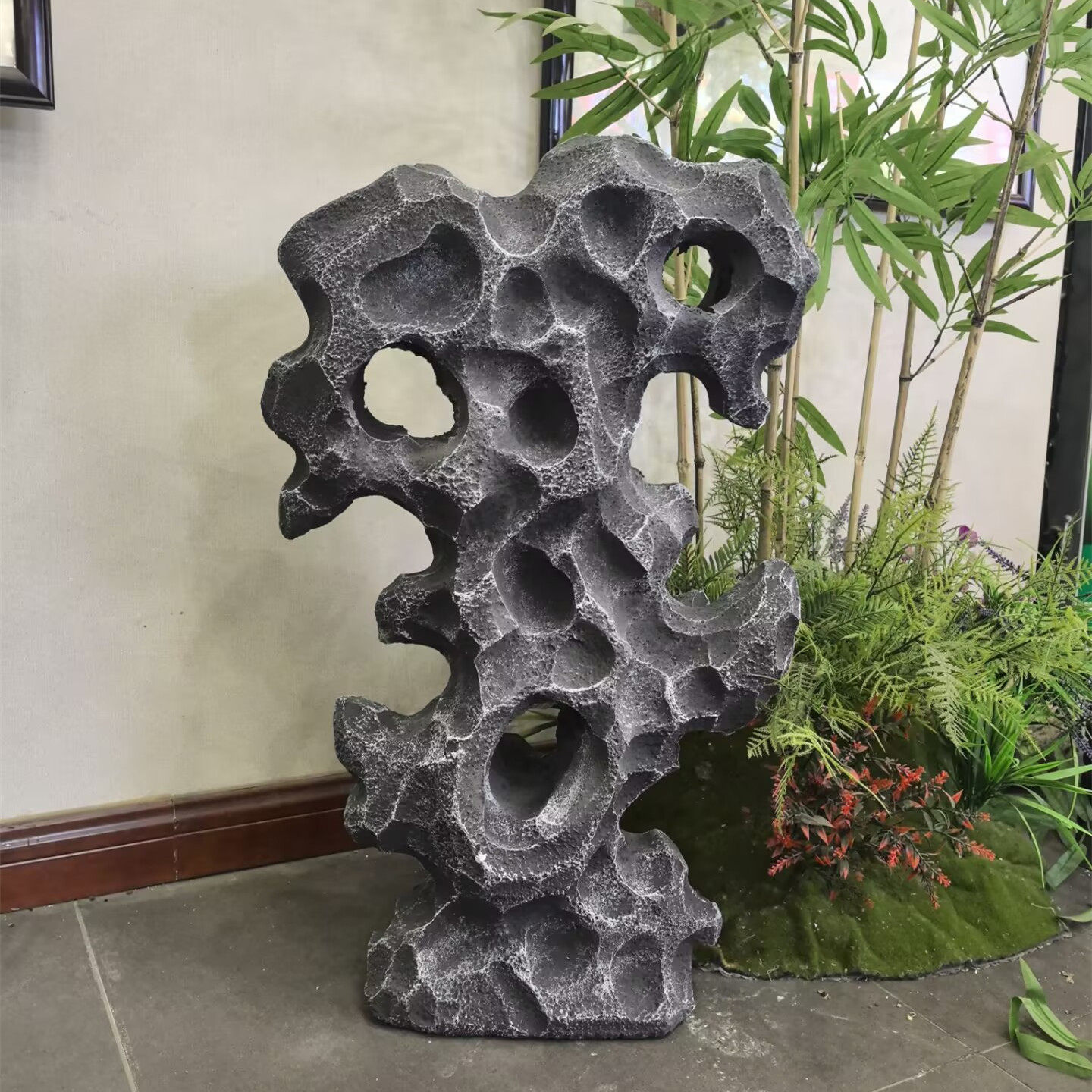 仿真太湖石古风装饰假山造景组合泡沫石影视婚礼橱窗美陈表演道具,淘宝优惠券,粉丝福利购,淘宝优惠卷