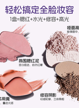 【一盘搞定】四色修容盘立体修容