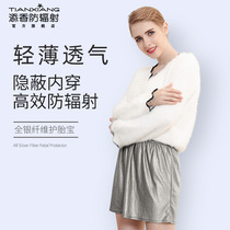 Add fragrance radiation-proof clothing Pregnant Women Dress Radiation Clothing Womens Pregnancy Belly-to-Work Invisible Computer