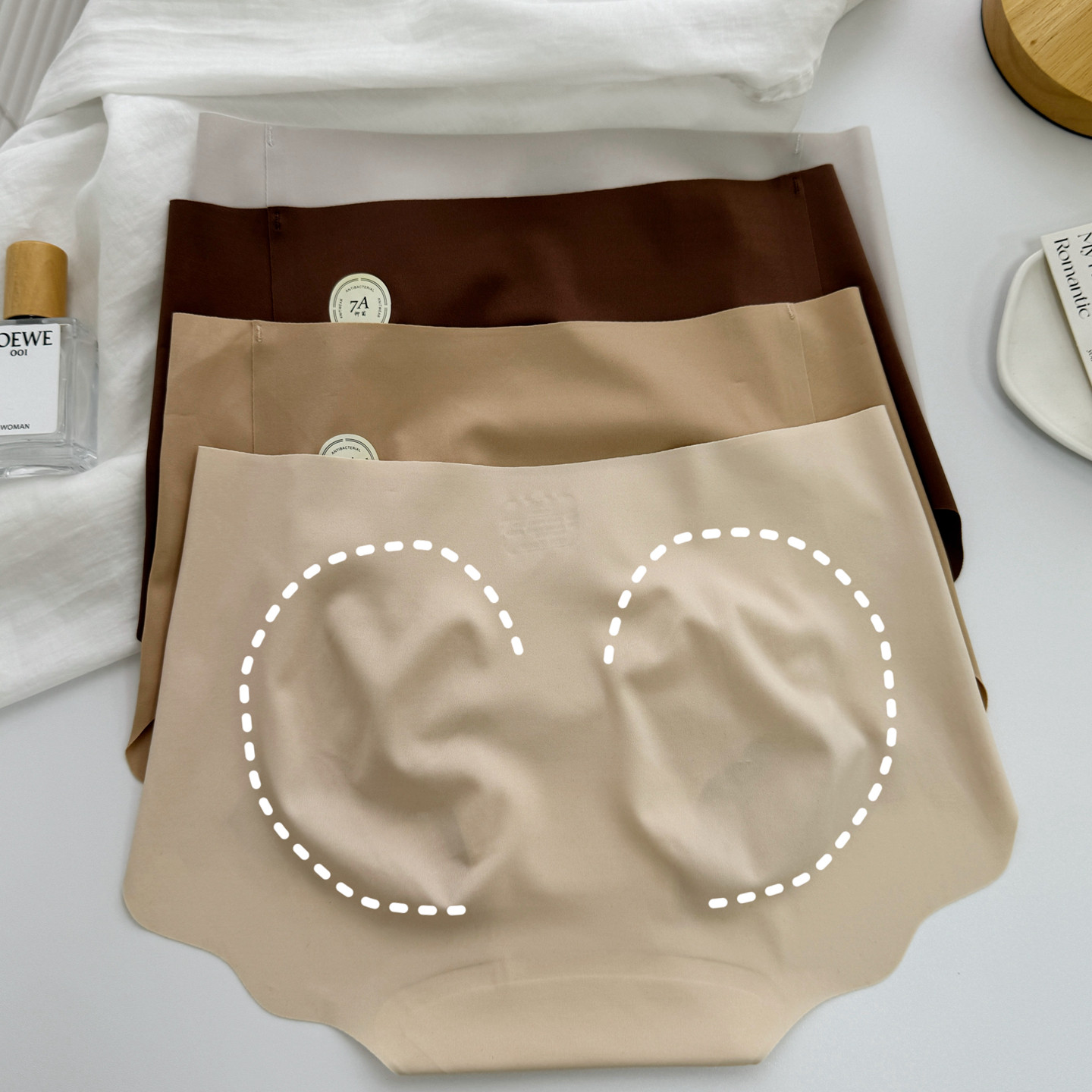 米图隐形粉底液内裤lulu全无痕7A级抑菌立体臀型不夹臀女士冰丝薄,淘宝优惠券,粉丝福利购,淘宝优惠卷