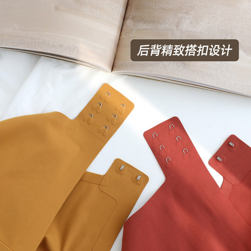米图【零感无痕】光面背心式乳胶棉内衣薄款文胸无钢圈小胸聚拢女 - 图2