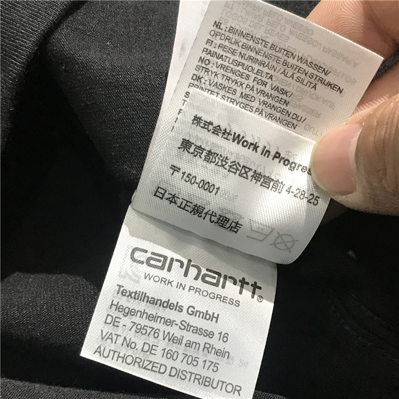 重磅CARHART wip sedona台湾限定刺绣短袖情侣款 王信凯同款T恤潮 - 图1