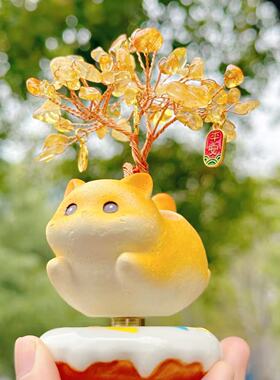 灵隐转大钱才才猫2026限定发财树转转猫可爱猫猫桌面摆件文创礼品