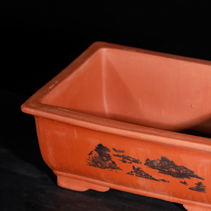 Purple sand simple large diameter tree planter pot