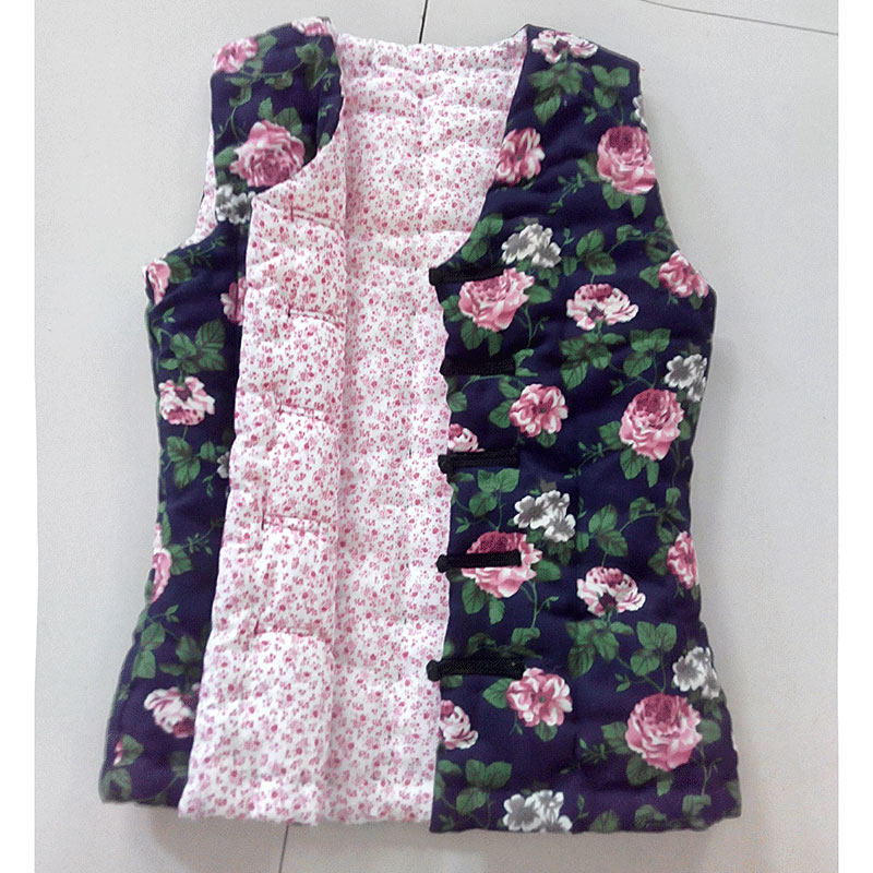 女手工棉马甲东北大花坎肩纯棉花棉背心外穿内穿保暖定做大码护肩,淘宝优惠券,粉丝福利购,淘宝优惠卷