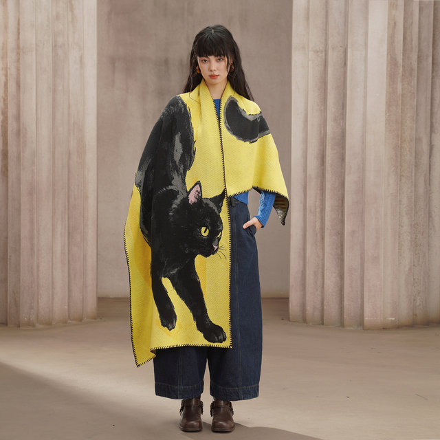 Kamo original retro thickened skin-friendly knitted scarf