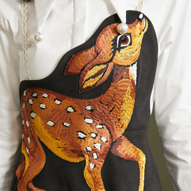 Designers wear niche elegant strap skirt