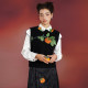 Kamo original design persimmon embroidered collar shirt