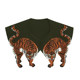 Kamo original tiger embroidered small shawl neckline