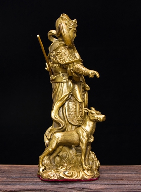 二郎神神像全铜居家供奉