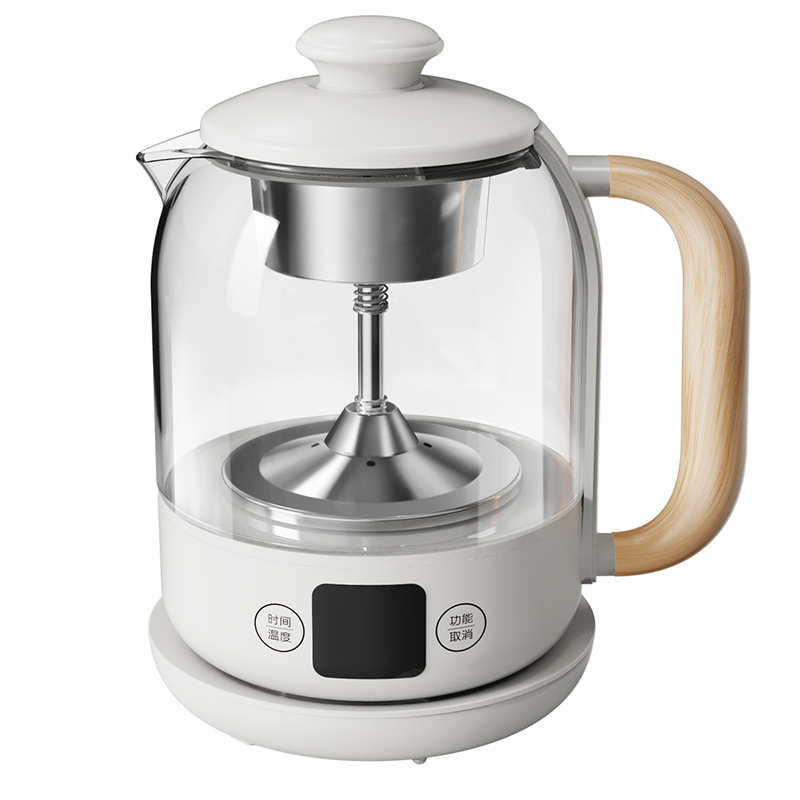 小熊煮茶器喷淋式养生壶全自动家用蒸汽黑茶蒸茶器小型玻璃花茶壶 - 图2