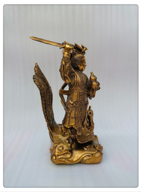 摆件九天玄女摆件铜像纯铜