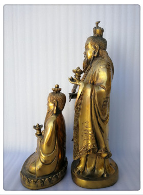 飞龙纯铜燃灯长老燃灯道人燃灯大仙燃灯佛铜像佛像工艺品家居摆件