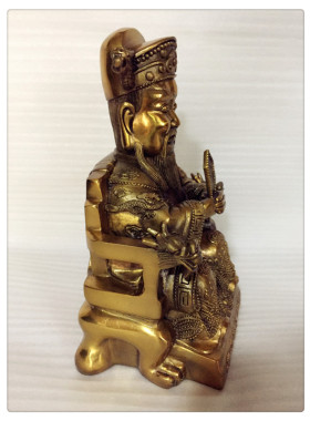 飞龙纯铜龙王铜像 广济龙王爷龙王五爷铜像佛像旺丁家居摆件