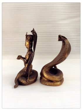 飞龙纯铜蟒蛇真身柳家铜像家居工艺品摆件
