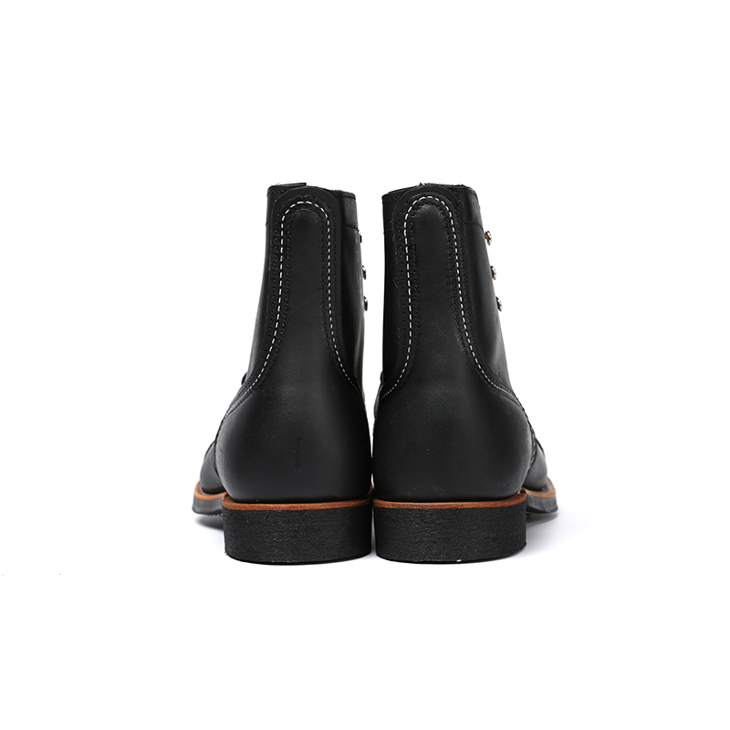 斯普瑞RED WING 红翼 RW黑色圆头工装靴8084/8114/3366美国手工靴