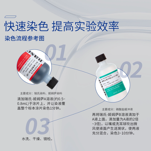 贝索Baso瑞氏姬姆萨染色液实验室吉姆萨细胞病理染色剂BA4017B - 图2