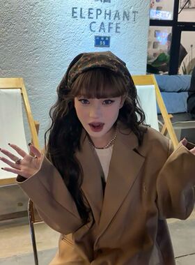 春秋碎花田园风女头巾三角巾方巾