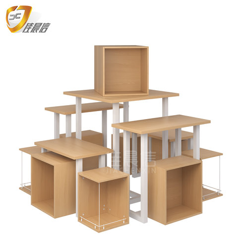 佳晨信摩登架促销展示架超市便利店货架特价流水台陈列组合展架凳 - 图1