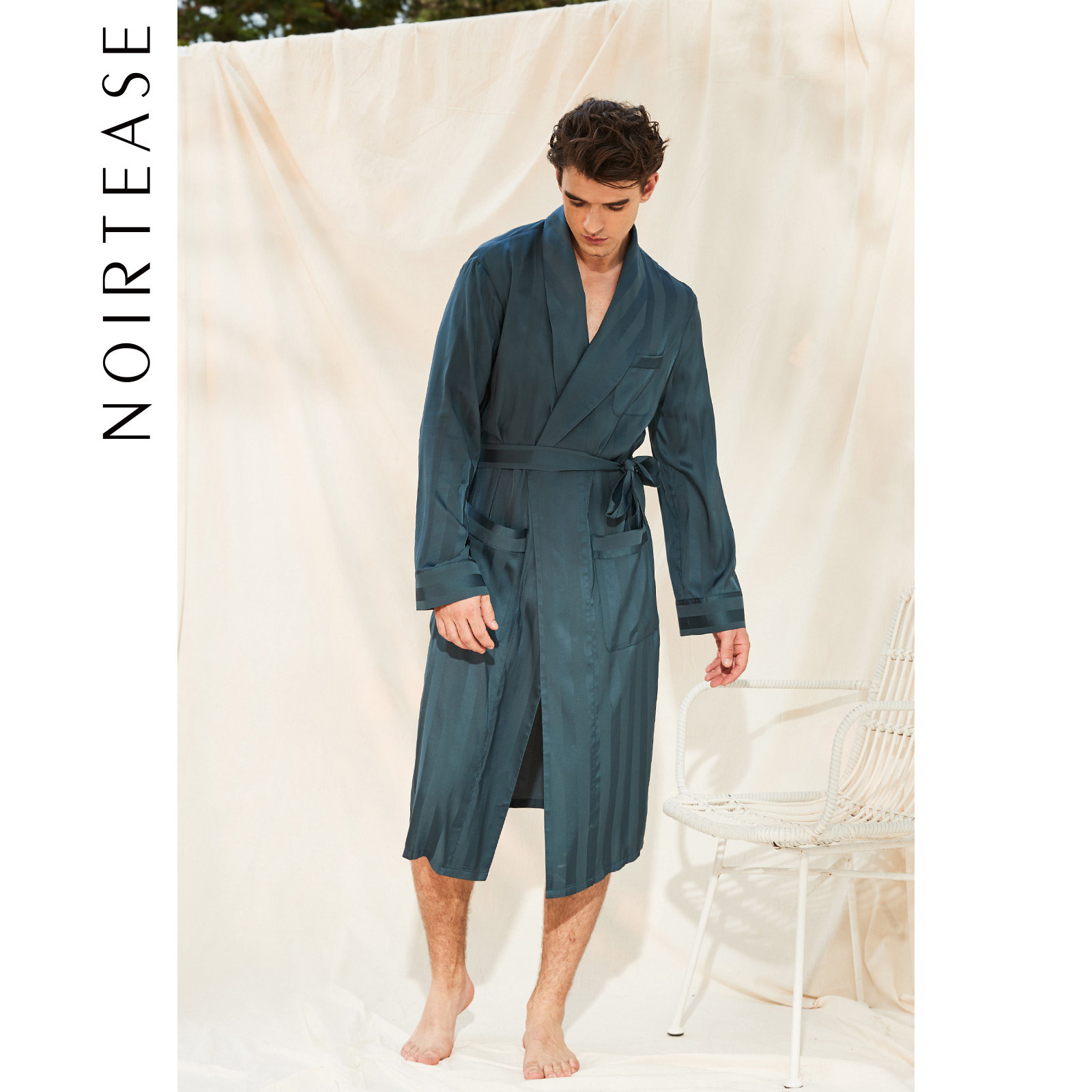 noirtease奈黎诗男士中长款睡袍 noirtease睡袍/浴袍