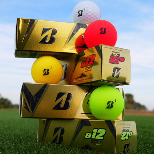 Bridgestone普利司通高尔夫彩球e12彩色高尔夫球三层球可印logo - 图3