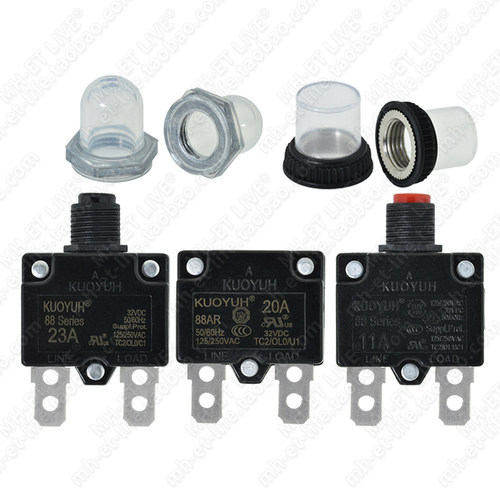 KUOYUH 88系列3A4A5A6A7A10A15A20A25A30A电流热过载保护器断路器 - 图3