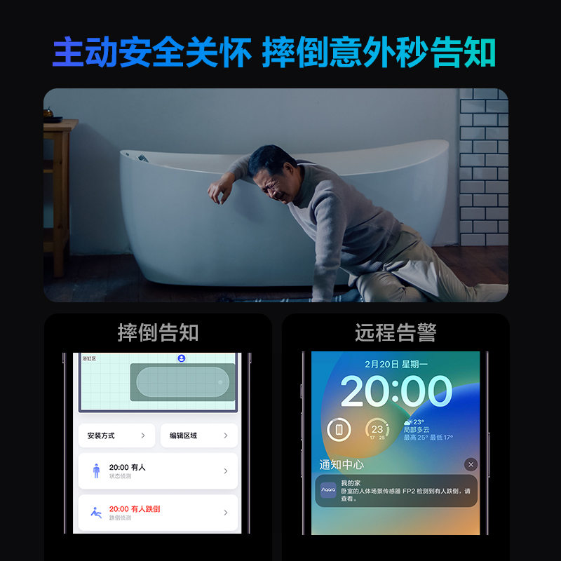 Aqara绿米联创人体存在传感器FP2智能HomeKit毫米波场景感应开关 - 图3