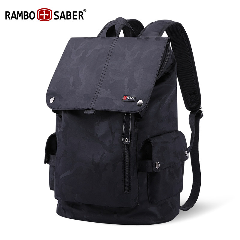2020年新款瑞士军刀防盗学生双肩包 rambosaber双肩背包