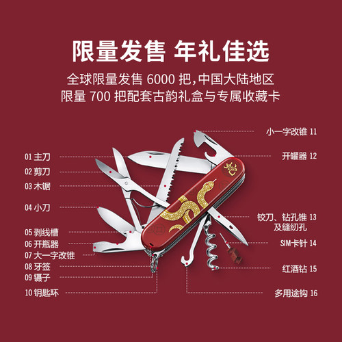 维氏瑞士军刀历年生肖礼盒集合都市猎人限量版91mm收藏送礼 - 图1
