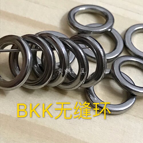 BKK黑金刚 海钓路亚单圈单环铁环海水垂钓鱼钩专用无缝环渔具用品 - 图0