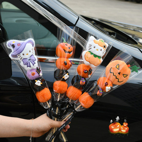 Halloween candied haws doll kitty bouquet gift