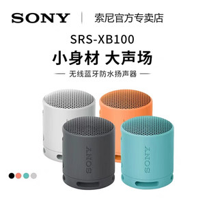 Sony/索尼 SRS-XB100 无线蓝牙音箱重低音炮便携音响 防水防尘