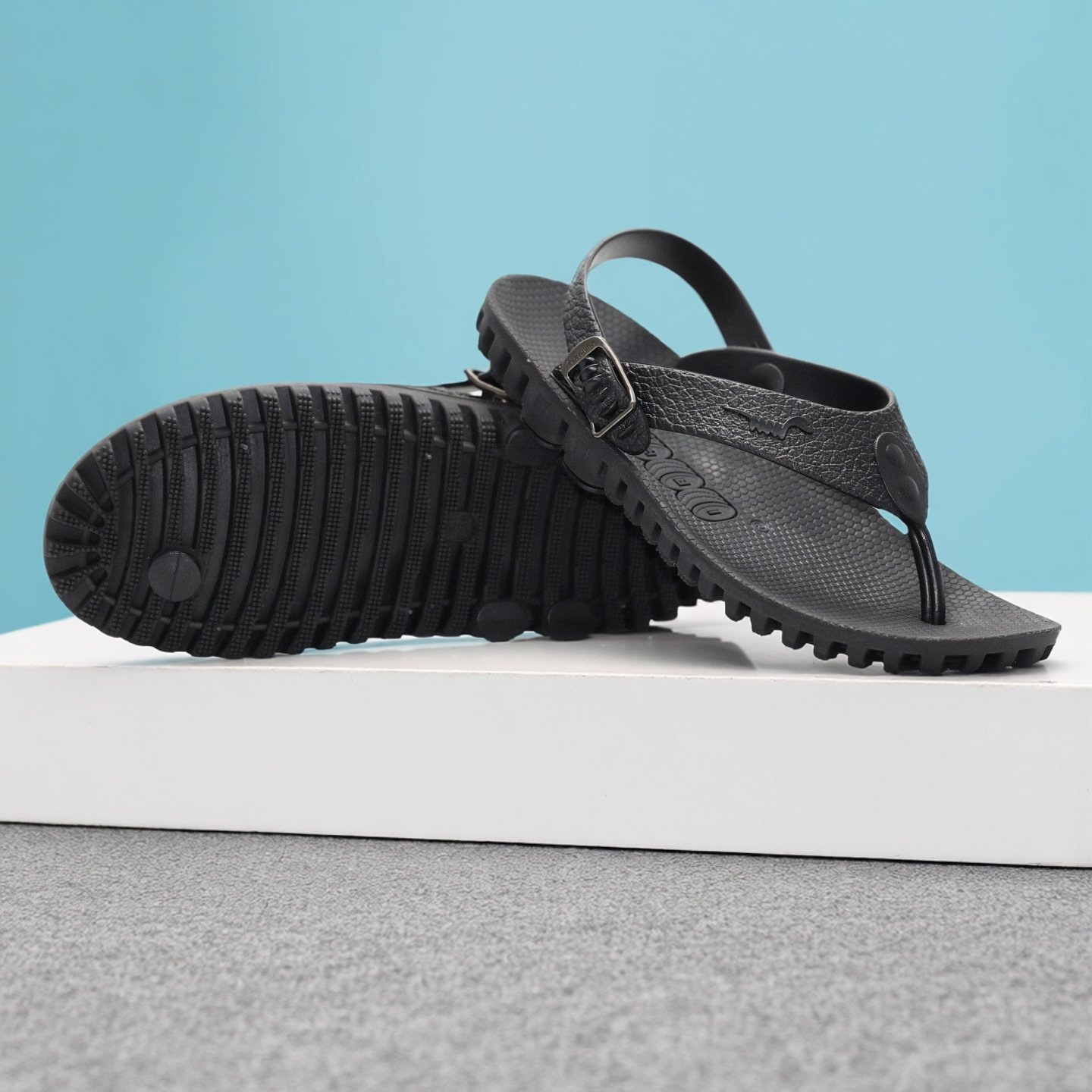 新款时尚潮流耐磨防滑透气夏季移动扣两用夹脚男不臭脚不吸水凉拖,淘宝优惠券,粉丝福利购,淘宝优惠卷