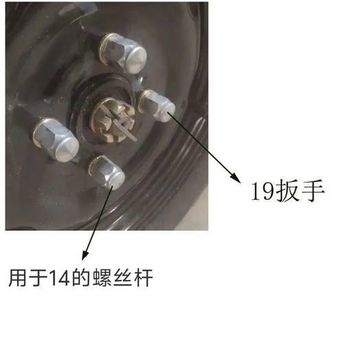 电动三轮车配件后桥螺丝帽14mm粗后轮轮毂螺帽平帽刹车锅螺丝盖帽 - 图1