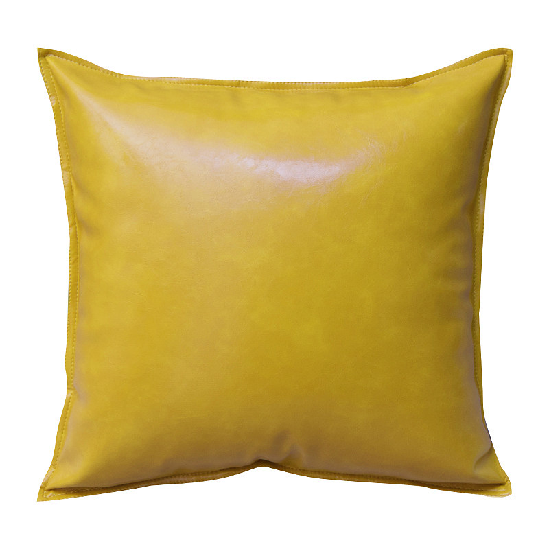 高档轻奢油蜡皮抱枕靠垫皮沙发抱枕皮靠垫皮靠枕仿皮抱枕纯色抱枕,淘宝优惠券,粉丝福利购,淘宝优惠卷