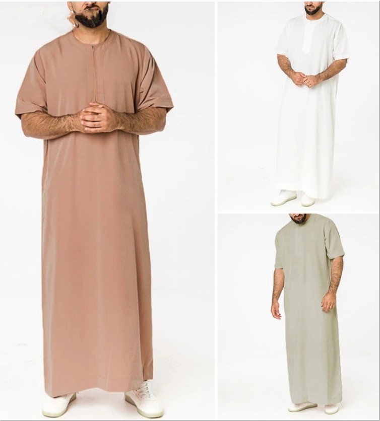 Muslim Malaysia men's shirt robe男士长袍衬衫 New clothes-图1