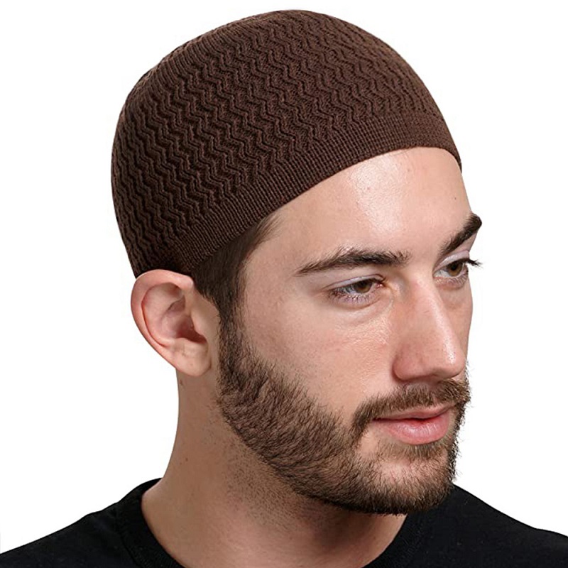 Beanie Knitted Hat Cap men women男女回族包头套头圆顶帽-图2