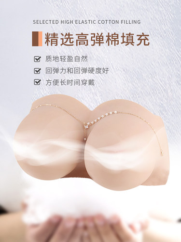 【新】硅胶抹胸义乳男女用假胸假乳房CD变装COS女装大佬主播假奶 - 图1