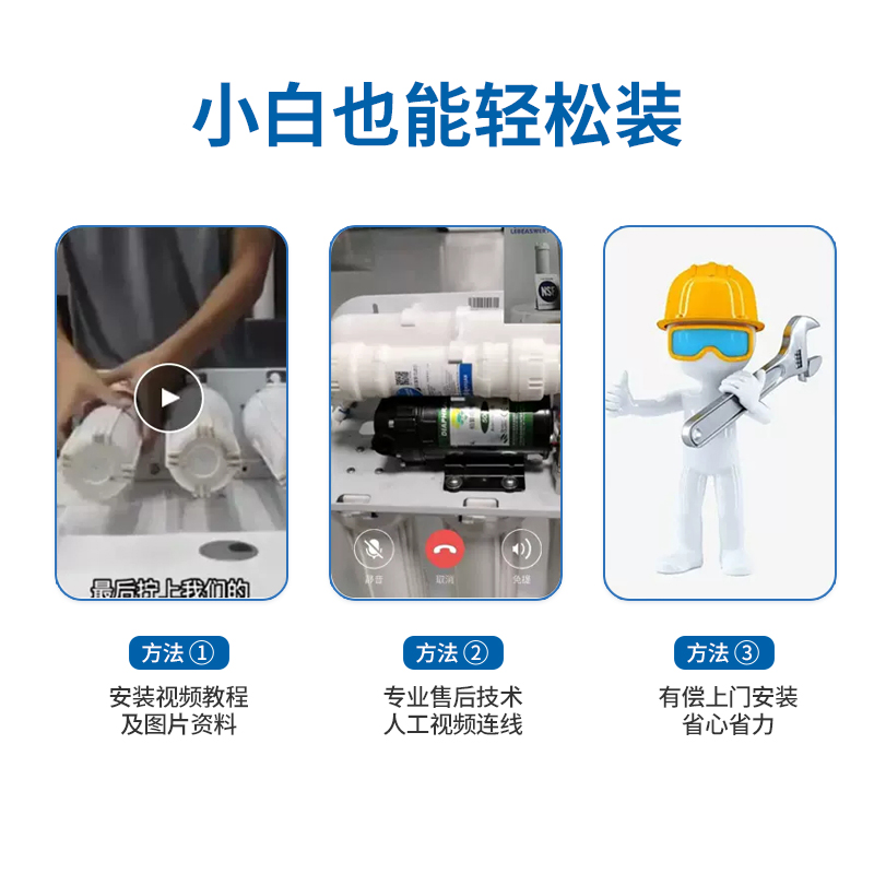 通用沁园净水器机滤芯RO185i/RU/DT/C/D/J/H/F/E/RL501B反渗透膜-图3