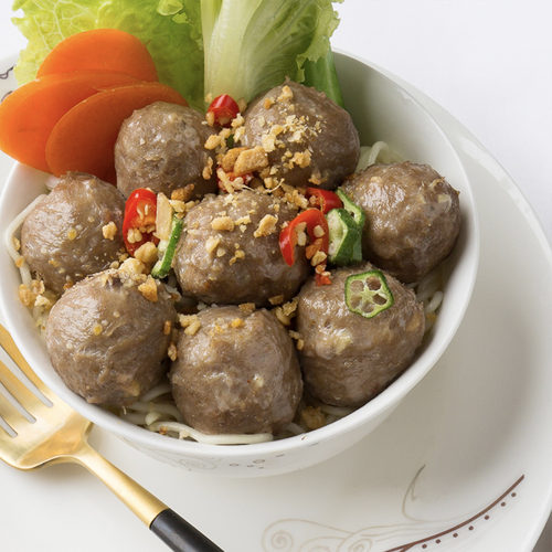 华峰肥老大牛筋丸商用2.5kg/包冷冻半成品火锅关东煮肉丸子食材 - 图1