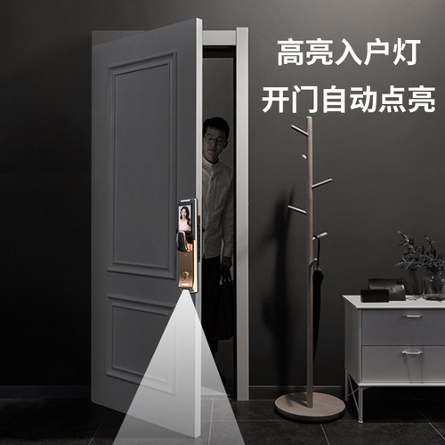 德国Suocenor指纹锁家用防盗门锁电子锁全自动智能密码锁可视猫眼 - 图3