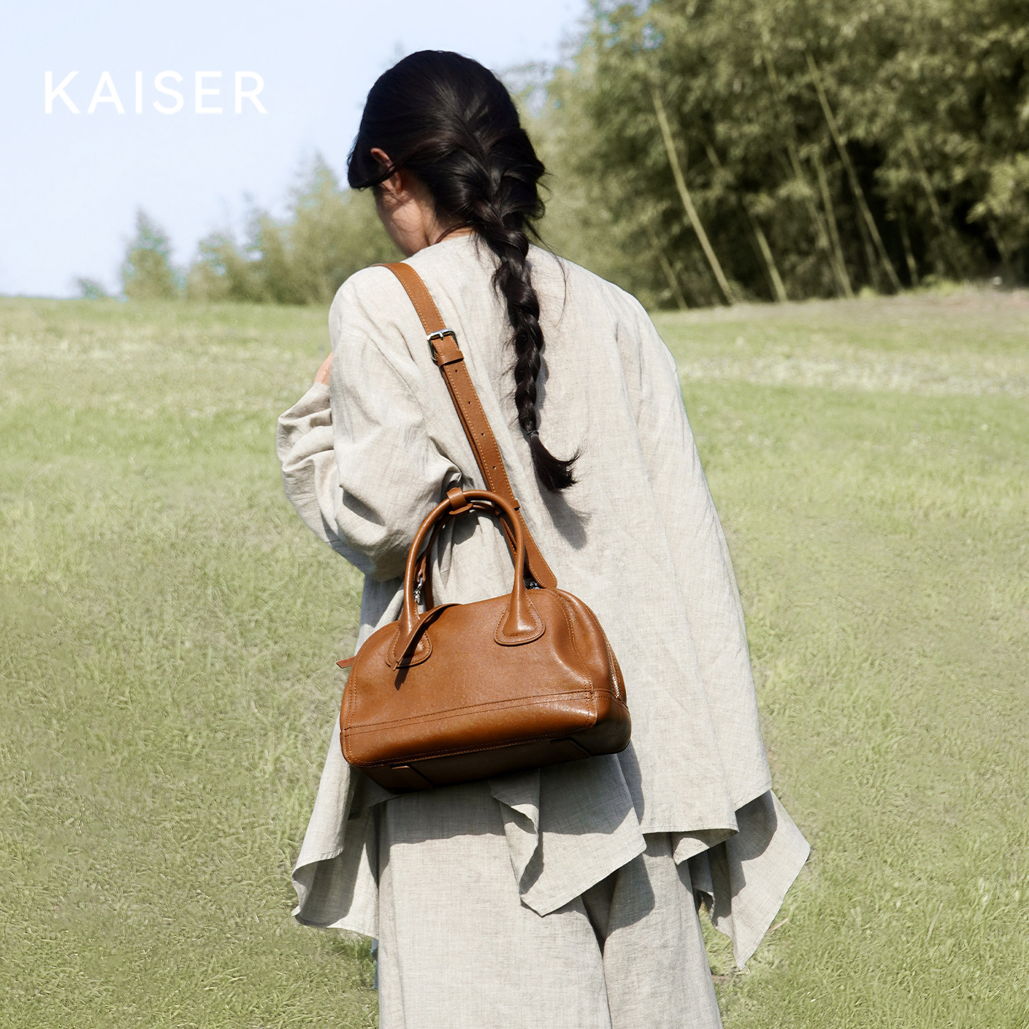 凯撒植鞣牛皮秋冬包包女士单肩斜挎包女款贝壳包保龄球包真皮女包,淘宝优惠券,粉丝福利购,淘宝优惠卷