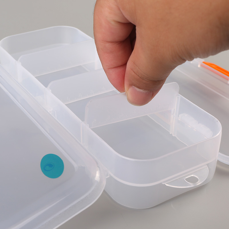 素描铅笔收纳盒美术生专用抖音同款网红双层多功能学生大容量透明收纳盒简约文具盒 - 图2