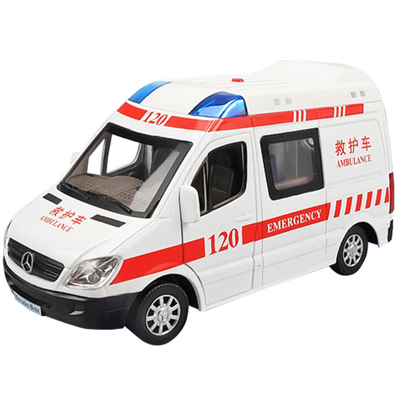 卡威仿真小汽车儿童男孩120救护车 卡威玩具车模