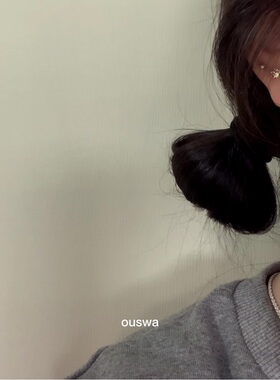 ouswa滴釉少女耳钉耳夹