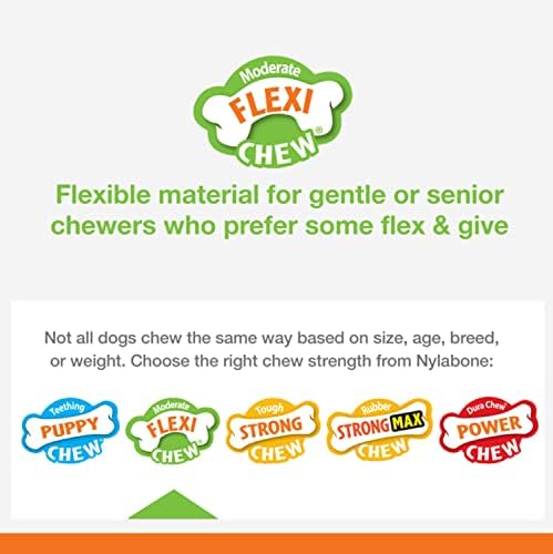 Nylabone FlexiChew Dog Dental Pack Flexi & Dental Bacon X-Sm - 图2