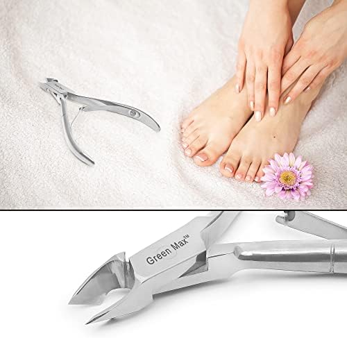 Green Max Cuticle Nippers-Nail Clippers-Sharp Cuticle Cutter - 图1