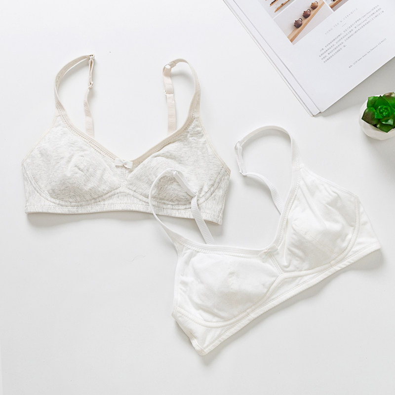 素色清新发育期少女无钢圈学生文胸 初寓内衣文胸